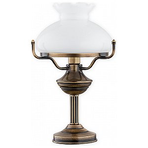 Alladyn lampka stołowa duża 1 pł. / patyna Lemir 238DK/L1 1/1