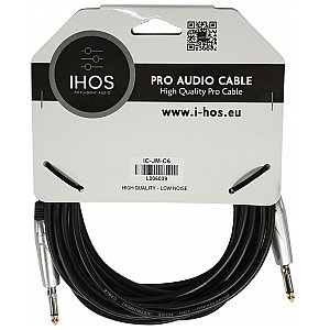 IHOS IC-JM-C6 Kabel instrumentalny 6m, obustronny 6,3mm mono Jack 1/2