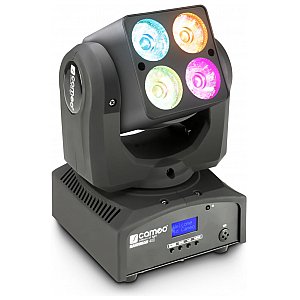 Cameo Light NanoWash 400 - 4 x 10 W Cree RGBW LED Mini Wash Moving Head with Single Pixel Control and unlimited Pan incl. IR-Remote, ruchoma głowa LED Wash 1/5
