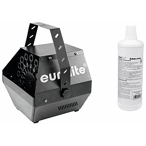 EUROLITE Set B-100 Bubble machine black DMX + bubble fluid 1l Wytwornica baniek - zestaw 1/1