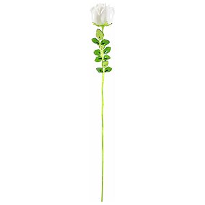 EUROPALMS Róża kryształowa, biała, sztuczny kwiat, 81 cm 12x 1/3