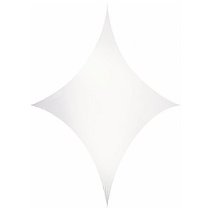 Wentex Biały rozciągliwy żagiel, kształt diamentu 375cm x 250cm, White 1/2