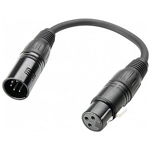 Adam Hall Cables 3 Star Series - DMX Adapter XLR męski 5 pol / XLR żeński 3 pol 0.2 m przewód DMX 1/2