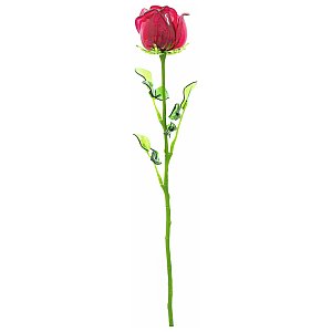 EUROPALMS Róża kryształowa, bordo, sztuczny kwiat, 81 cm 12x 1/5