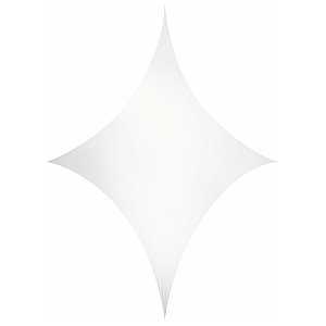Wentex Biały rozciągliwy żagiel, kształt diamentu Stretch 500cm x 250cm 1/2