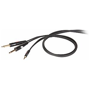 Die Hard DHG545LU18 kabel "INSERT" wtyk 3,5 mm stereo - wtyk mono 2 x 6,3 mm Die Hard Gold. Długość: 1,8 m 1/1