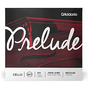 D'Addario Prelude Cello Zestaw strun do wilonczeli 4/4 Medium Tension 1/3