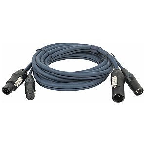 DAP FP-14 Kabel hybrydowy DMX / Zasilanie - PowerCON True1 na 5-pin XLR - 10m 1/1