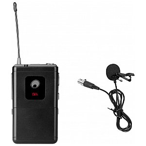 OMNITRONIC UHF-E Series Bodypack 823.6MHz Nadajnik bezprzewodowy + Mikrofon krawatowy 1/1