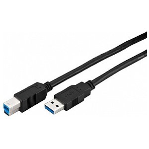 Monacor USB-302AB, kabel usb 3.0 1,8m 1/1