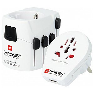 Skross ADAPTER ŚWIAT/EUROPA + USB 2,4 A COMBO PRO 1/6