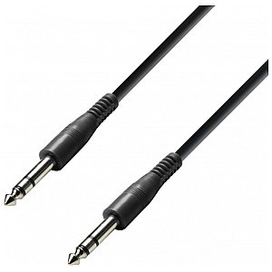 Adam Hall Cables 3 Star Series - Patch Cable 6.3 mm Jack stereo / 6.3 mm Jack stereo 0.3 m przewód audio 1/2