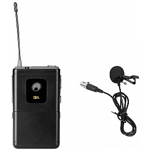 OMNITRONIC UHF-E Series Bodypack 828.6MHz Nadajnik bezprzewodowy + Mikrofon krawatowy 1/1