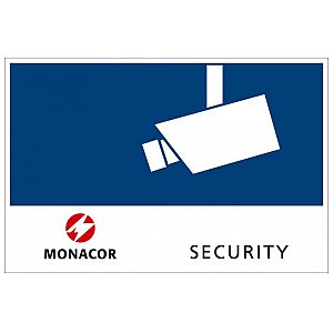 MONACOR CCTV-LABL/IS Tabliczka samoprzylepna SECURITY, do montażu w pomieszczeniach 1/1