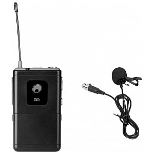OMNITRONIC UHF-E Series Bodypack 831.1MHz Nadajnik bezprzewodowy + Mikrofon krawatowy 1/1