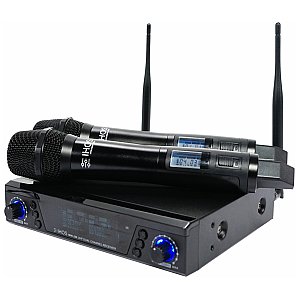 IHOS IWM-200 Podwójny mikrofon bezprzewodowy Double True Diversity UHF 863-865MHZ 1/6