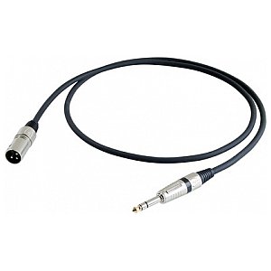 PROEL STAGE335LU2 kabel stereo jack 6,3 mm -> 3p XLR - 2m 1/1