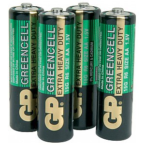 GP Bateria cynkowa Greencell - Zinc chloride AA 1.5V 4szt 1/2