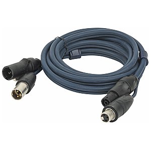 DAP FP-15 Kabel hybrydowy DMX / Zasilanie - PowerCON True1 na 3-pin XLR IP - 10m 1/1