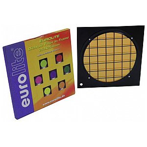 Eurolite Orange dichroic filter black frame PAR-64 1/1
