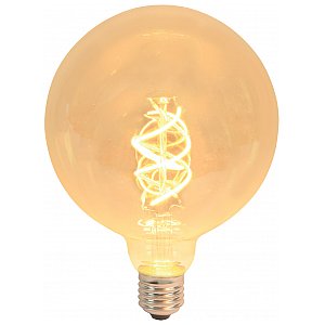 Żarówka dekoracyjna E27 LED 5W ściemnialna ciepła LYYT - duża kula G125 spiral filament 1/3