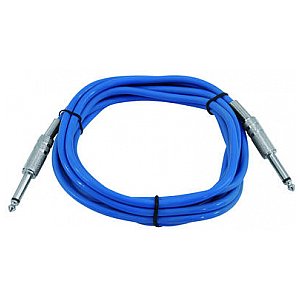 Omnitronic Cable 6,3 plug to 6,3 plug 3,0m blue 1/4