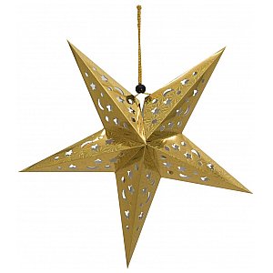 EUROPALMS Składana latarnia papierowa gwiazda, gold, 50 cm 1/5