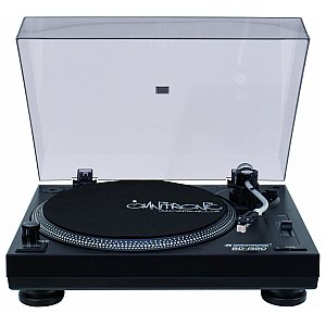Omnitronic BD-1320 Gramofon DJ z napędem paskowym, czarny 1/4