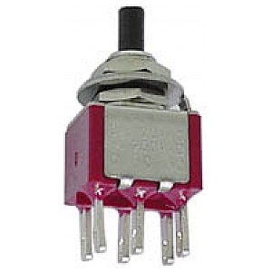 PRZYCISK VERTICAL SNAP-ACTING MOMENTARY PUSH-BUTTON SWITCH - DPDT ON-(ON) 1/2