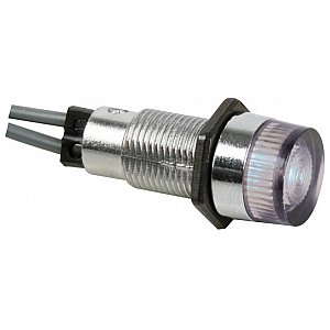 Seder Lampka tablicowa sterownicza, kontrolka ROUND 13mm PANEL CONTROL LAMP 12V CLEAR 1/2