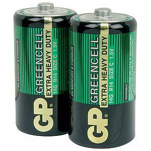 GP Bateria cynkowa Greencell - Zinc chloride C 1.5V 2szt 1/2