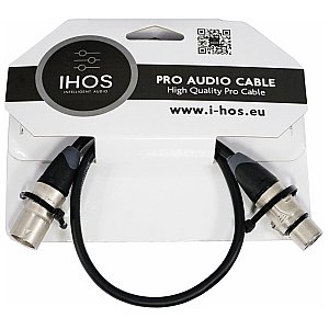 IHOS IC-XLRS-0.5 Kabel XLR męski na XLR żeński 0,5m 1/3