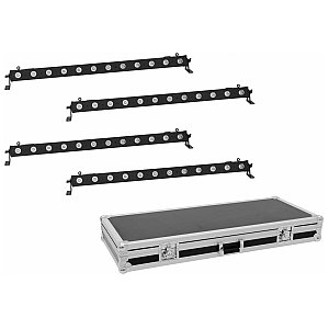 EUROLITE Zestaw oświetleniowy 4x LED BAR-12 QCL RGBA Bar + Case 1/1