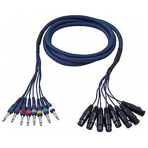 DAP FL61 - Kabel 8 XLR/F 3 p. > 8 Jack mono 6 m 1/1