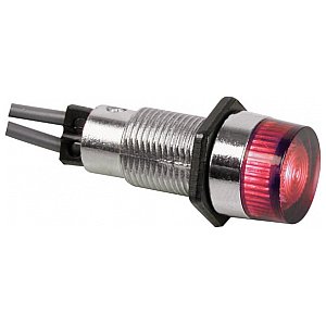 Seder Lampka tablicowa sterownicza, kontrolka ROUND 13mm PANEL CONTROL LAMP 12V RED 1/2