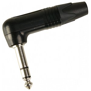 Neutrik NP3RX-BAG - 6.3 mm Angled Jack Plug 3 Pin Stereo male, black 1/1