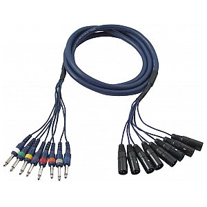 DAP FL62 - Kabel 8 XLR/M 3 p. > 8 Jack mono 3 m 1/1