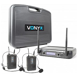 VONYX Bezprzewodowy zestaw mikrofonów nagłownych WM73H UHF 1/6
