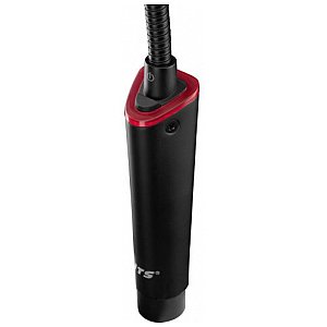 JTS GM-5212SW Mikrofon elektretowy na gęsiej szyi ze świecącym na czerwono pierścieniem oraz włącznikiem on/off 1/9