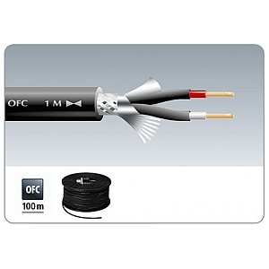 Monacor MLC-122/SW, kabel mikrofonowy "high quality" 100m 1/1