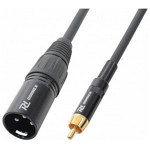 Power Dynamics Cable XLR Male -RCA Male 3.0m, przejściówka XLR/RCA 1/1