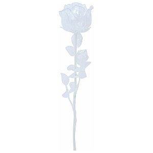EUROPALMS Kryształowa róża, przezroczysta, sztuczny kwiat, 81 cm 12x 1/5