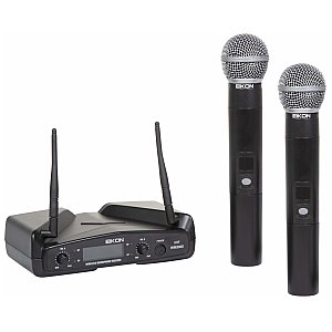 EIKON WM300DM Mikrofon bezprzewodowy UHF - zestaw dwukanałowy do ręki 1/5