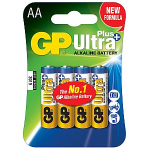 GP Baterie alkaliczne Ultra+ AA, 1.5V 4szt 1/1