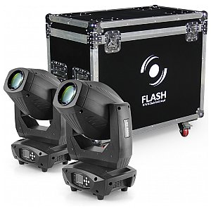 Flash 2x Ruchoma głowa LED 200W 3w1 Zoom 7-21° (SET) 1/8