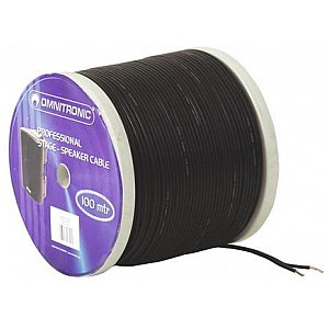 Omnitronic NYFAZ-cable 2x0.75mm² black/100m 1/2