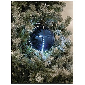 EUROPALMS Podświetlana kula deco ball / bombka LED Snowball 8cm, ciemno niebieska 5x 1/1