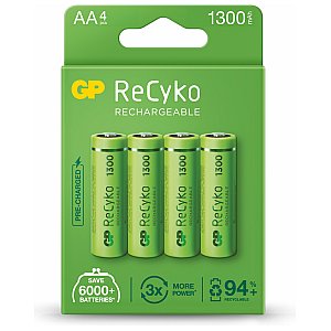 GP ReCyko+ 1300 Akumulatorki AA 4szt 1/4