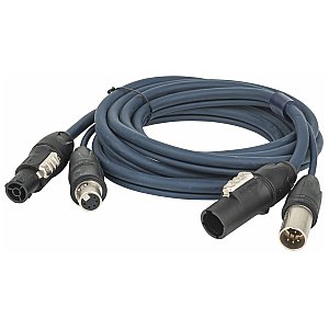 DAP FP-16 Kabel hybrydowy DMX / Zasilanie - PowerCON True1 na 5-pin XLR IP -10m 1/1