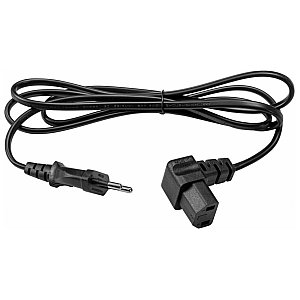 OMNITRONIC IEC Kabel zasilający 2x0.75 1.5m C17 angled czarny 1/1